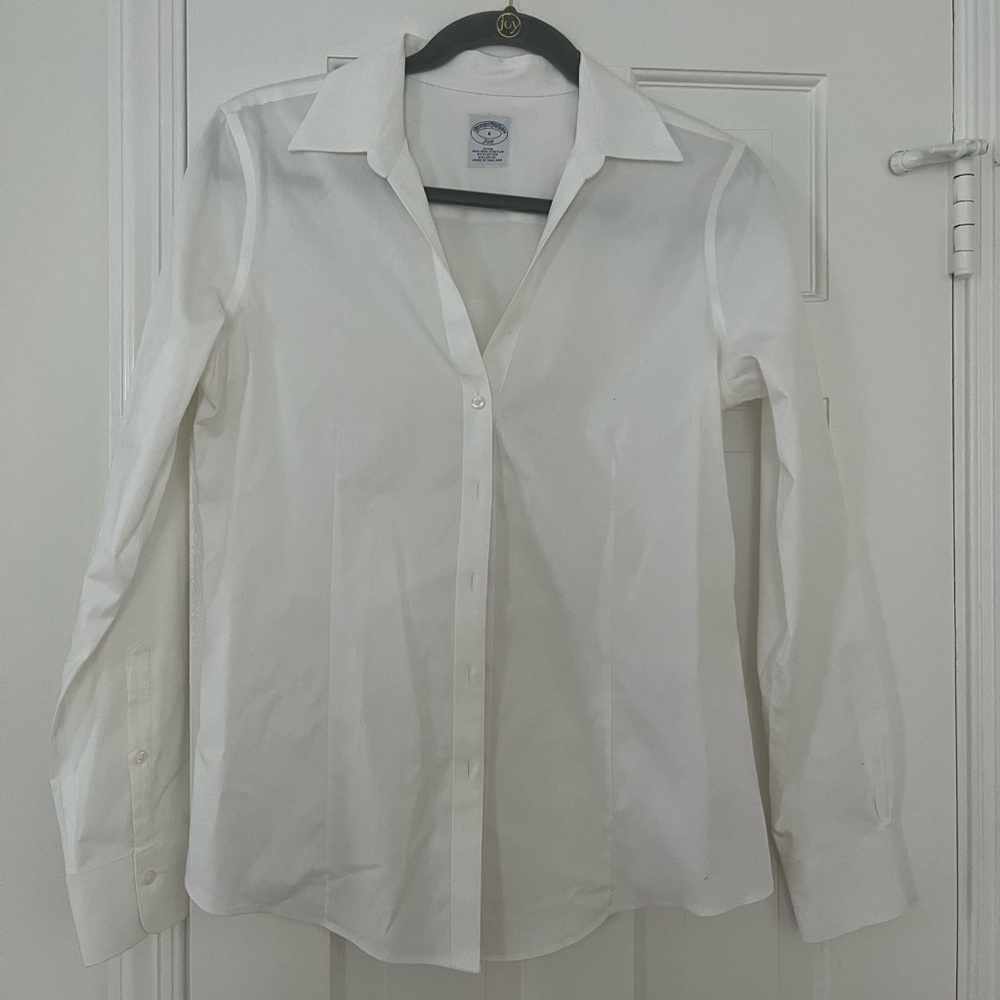 Brooks Brothers Ivory Button-Up Shirt